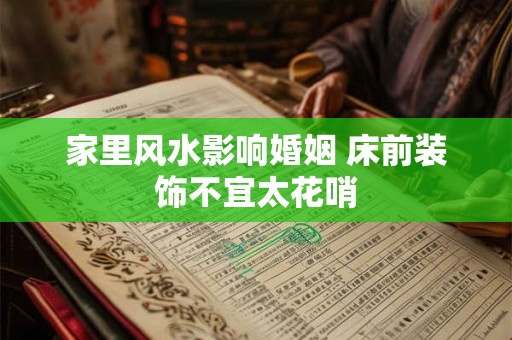 家里风水影响婚姻 床前装饰不宜太花哨