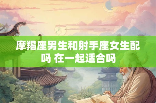 摩羯座男生和射手座女生配吗 在一起适合吗
