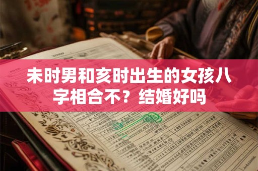未时男和亥时出生的女孩八字相合不？结婚好吗