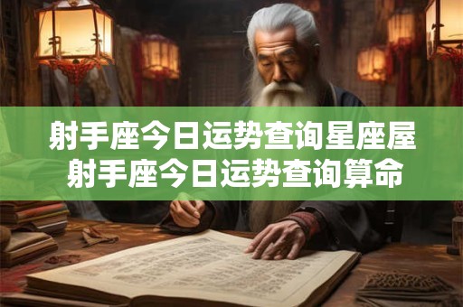 射手座今日运势查询星座屋 射手座今日运势查询算命先生