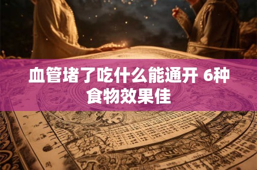 血管堵了吃什么能通开 6种食物效果佳
