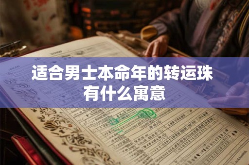 适合男士本命年的转运珠 有什么寓意