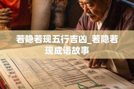 若隐若现五行吉凶_若隐若现成语故事