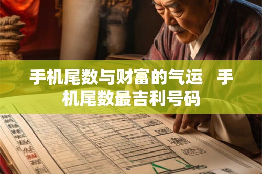 手机尾数与财富的气运   手机尾数最吉利号码