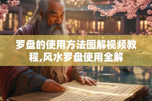 罗盘的使用方法图解视频教程,风水罗盘使用全解
