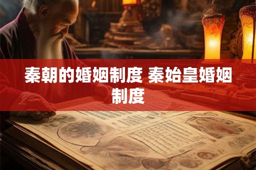 秦朝的婚姻制度 秦始皇婚姻制度