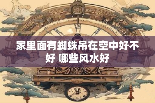 家里面有蜘蛛吊在空中好不好 哪些风水好