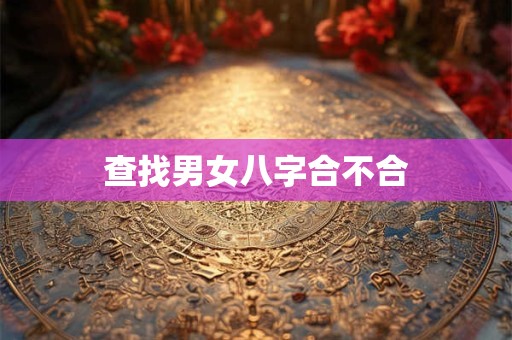 查找男女八字合不合
