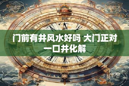 门前有井风水好吗 大门正对一口井化解