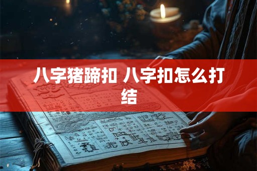 八字猪蹄扣 八字扣怎么打结