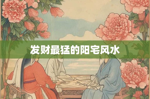 发财最猛的阳宅风水