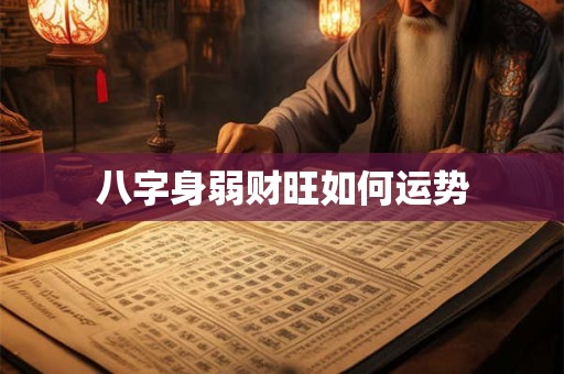 八字身弱财旺如何运势