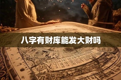 八字有财库能发大财吗