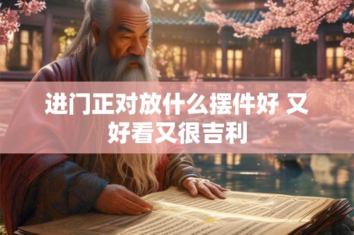 进门正对放什么摆件好 又好看又很吉利