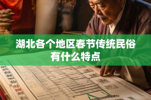 湖北各个地区春节传统民俗有什么特点