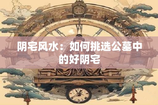 阴宅风水：如何挑选公墓中的好阴宅