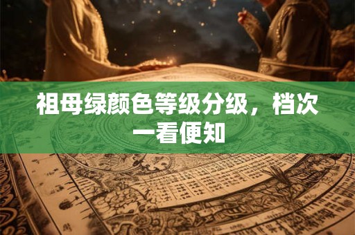 祖母绿颜色等级分级，档次一看便知