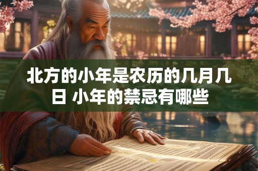 北方的小年是农历的几月几日 小年的禁忌有哪些