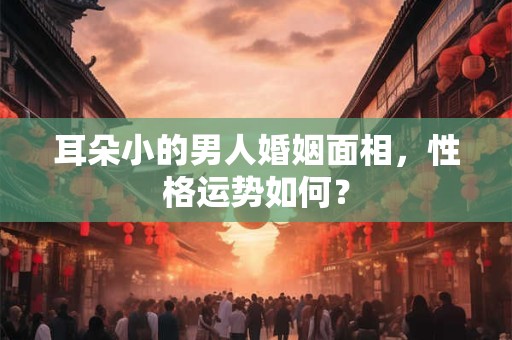 耳朵小的男人婚姻面相，性格运势如何？