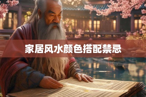家居风水颜色搭配禁忌