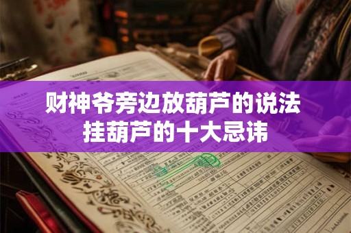财神爷旁边放葫芦的说法 挂葫芦的十大忌讳