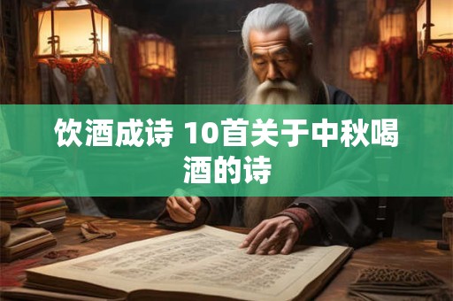 饮酒成诗 10首关于中秋喝酒的诗
