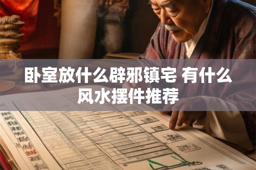 卧室放什么辟邪镇宅 有什么风水摆件推荐