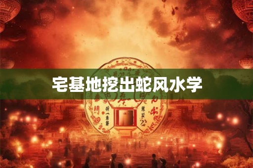 宅基地挖出蛇风水学