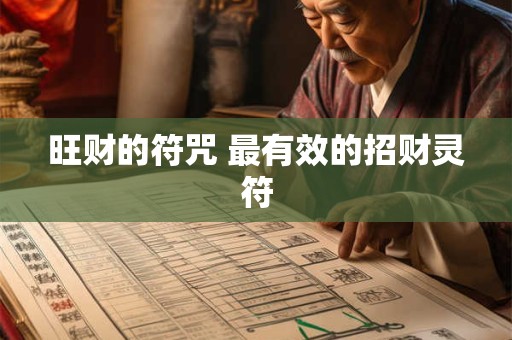 旺财的符咒 最有效的招财灵符