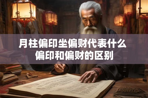 月柱偏印坐偏财代表什么 偏印和偏财的区别