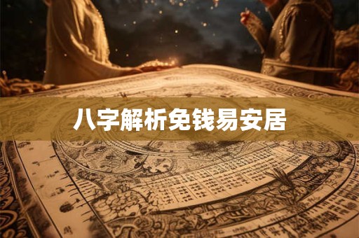 八字解析免钱易安居