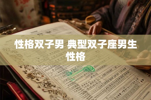 性格双子男 典型双子座男生性格