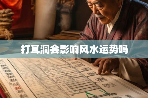 打耳洞会影响风水运势吗