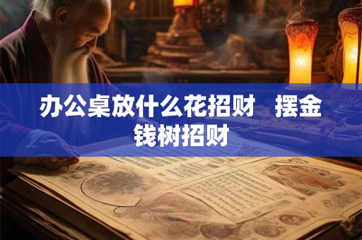 办公桌放什么花招财   摆金钱树招财
