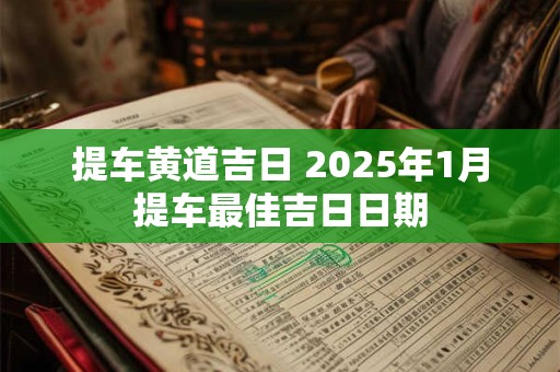 提车黄道吉日 2025年1月提车最佳吉日日期