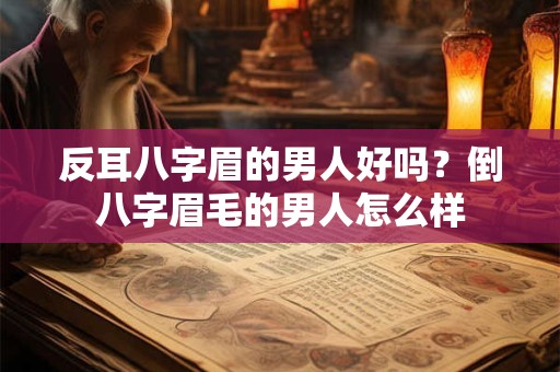 反耳八字眉的男人好吗？倒八字眉毛的男人怎么样