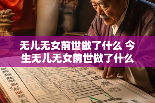 无儿无女前世做了什么 今生无儿无女前世做了什么