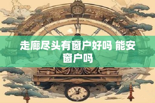 走廊尽头有窗户好吗 能安窗户吗