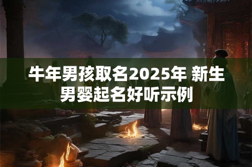 牛年男孩取名2025年 新生男婴起名好听示例
