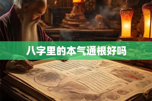 八字里的本气通根好吗