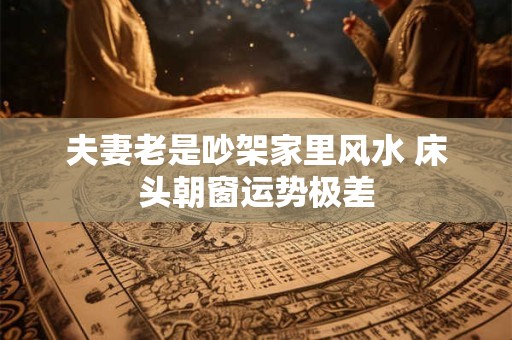 夫妻老是吵架家里风水 床头朝窗运势极差