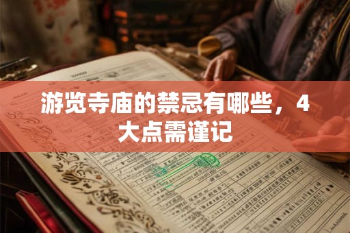 游览寺庙的禁忌有哪些，4大点需谨记