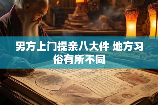 男方上门提亲八大件 地方习俗有所不同