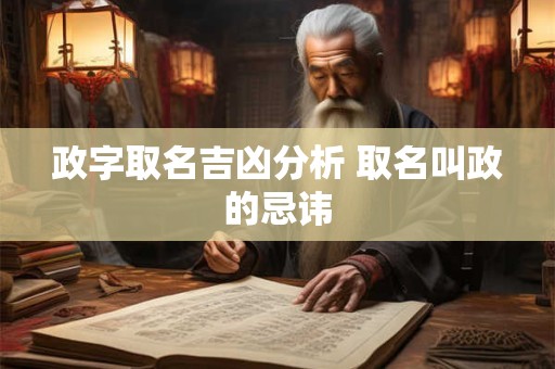政字取名吉凶分析 取名叫政的忌讳