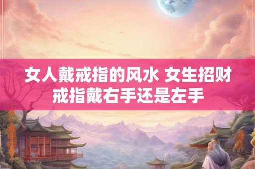 女人戴戒指的风水 女生招财戒指戴右手还是左手