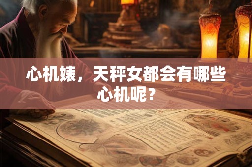 心机婊，天秤女都会有哪些心机呢？