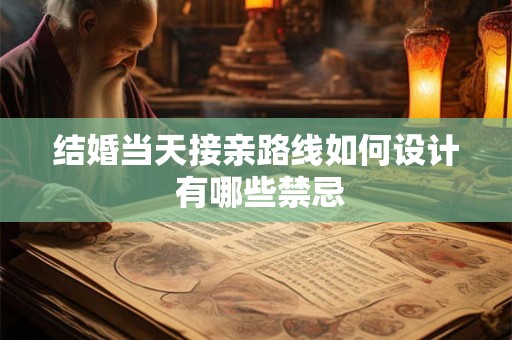 结婚当天接亲路线如何设计 有哪些禁忌