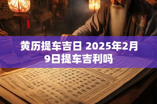 黄历提车吉日 2025年2月9日提车吉利吗