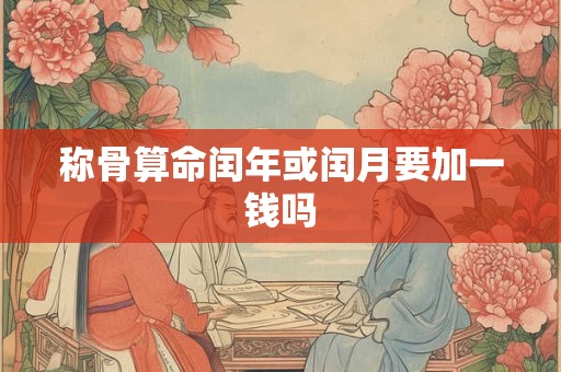 称骨算命闰年或闰月要加一钱吗