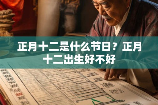 正月十二是什么节日？正月十二出生好不好